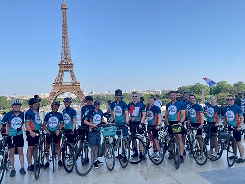 The team at the Eiffel Tower