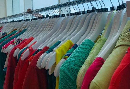 Rail of clothes