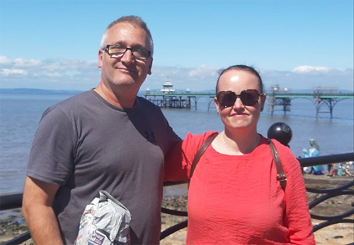 Lee and Dawn in Clevedon