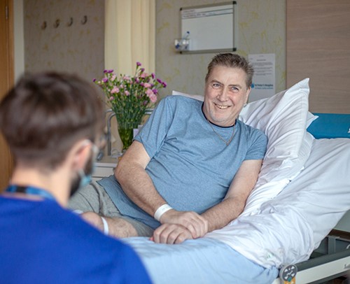 Patient in the Hospice in Brentry