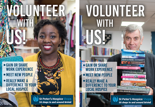 Shop volunteer recruitment posters