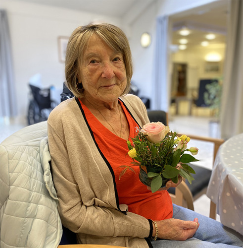 Pam at the gardening group