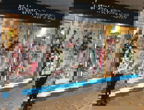 Tiffany outside our Yate shop