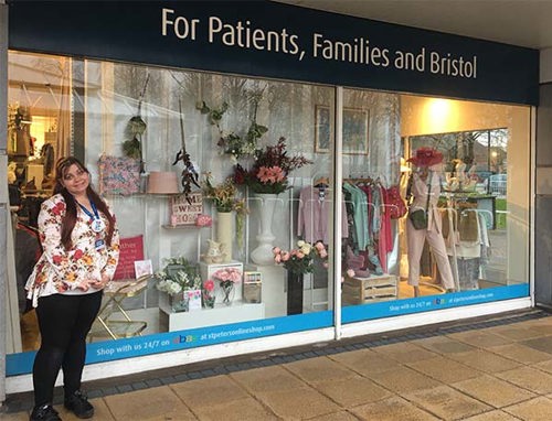 Tiffany outside our Yate shop