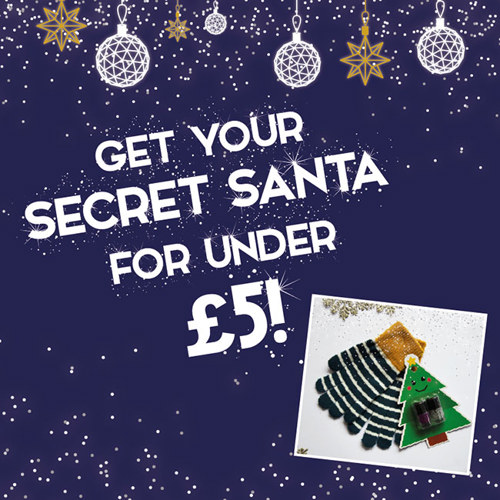 Secret Santa for under £5 poster