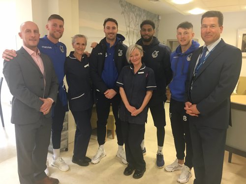 Bristol Rovers with Nurses